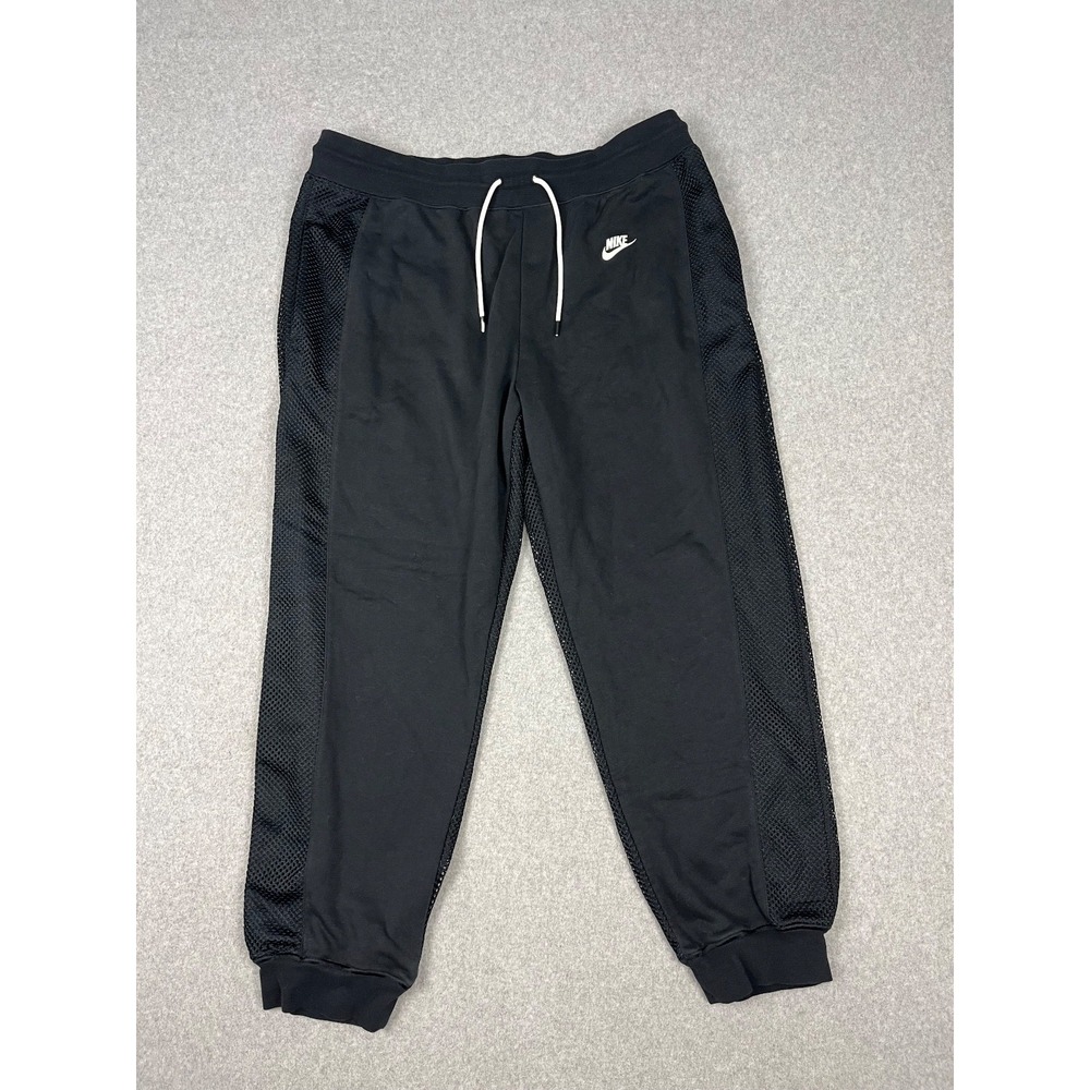 Nike Serena Williams Design Crew Fleece Tennis Jogger Pants Womens XL Black